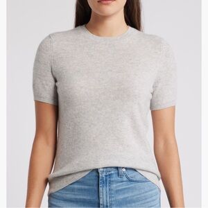 Caslon Heather Gray Knit Top